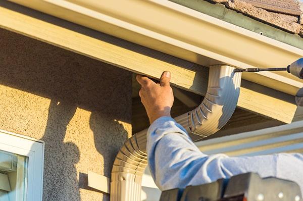 we offer a variety of materials for gutter installation including aluminum, copper, and vinyl